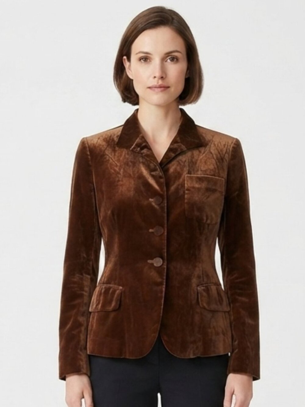 Jones New York Velvet Button Front Blazer/Jacket NEW- Sz. 12P